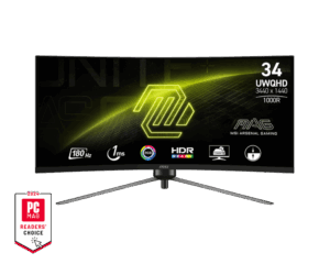 MSI MAG 345CQR 34" VA 21:9 180Hz  ívelt monitor